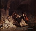 Das Massaker der Mönche von Tamond romantischer Sir Lawrence Alma Tadema